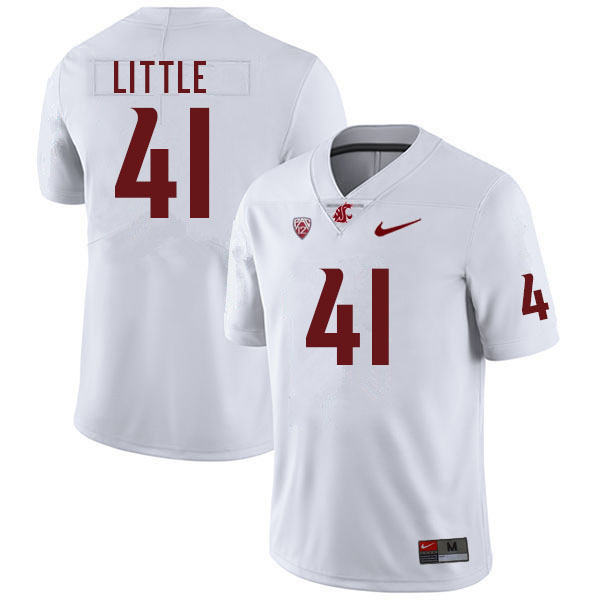 Men #41 J.R. Little Washington Cougars College Football Jerseys Sale-White